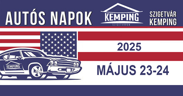 Amerikai autós napok Szigetvár 2025 05 23-24